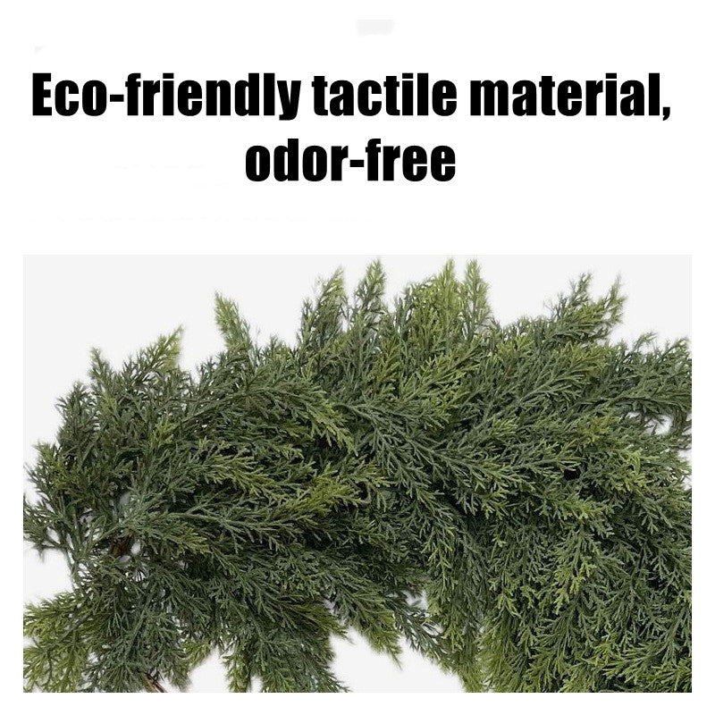 Bulk 6FT Christmas Cedar Garland with 162 Pine Tips  for Fireplace, Table, Mantle, Wall, Indoor, Outdoor Holiday Home Decorations