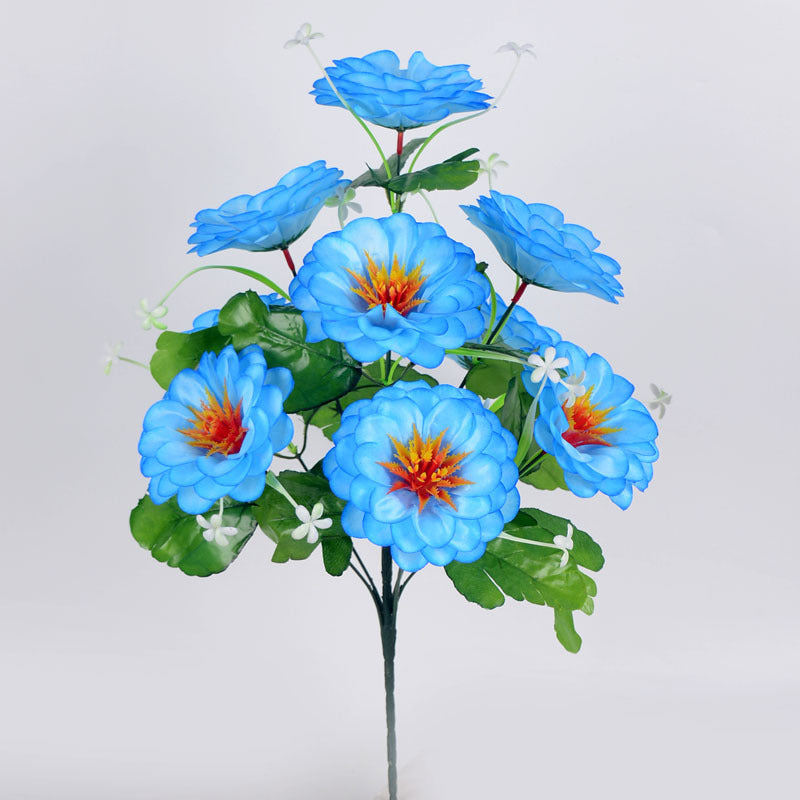 Fleurs commémoratives artificielles de cimetière de 19 pouces de haut en vrac