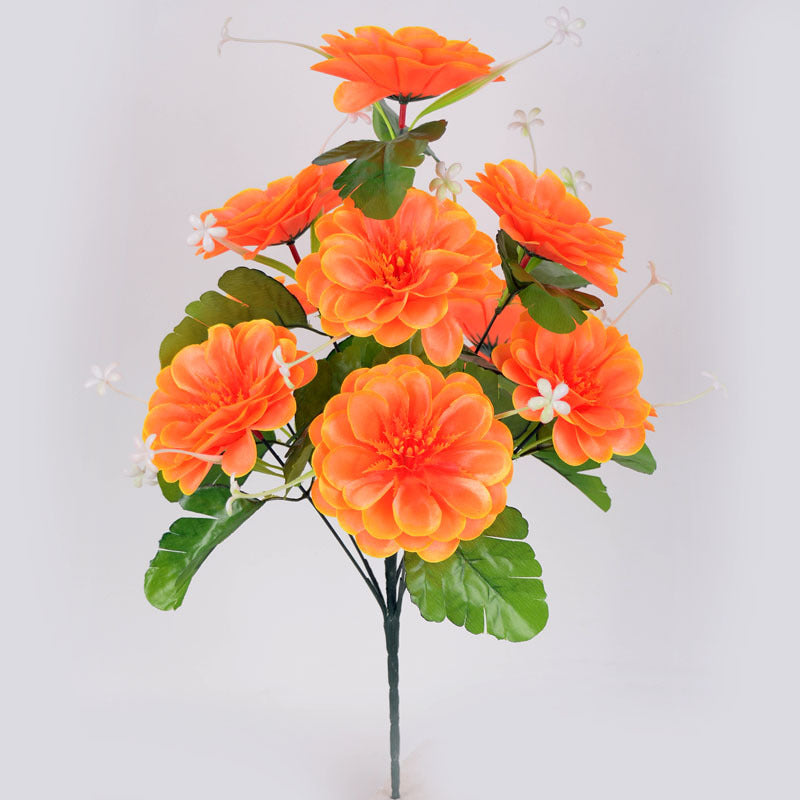 Fleurs commémoratives artificielles de cimetière de 19 pouces de haut en vrac