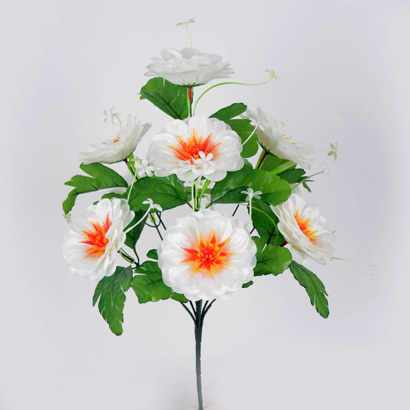 Fleurs commémoratives artificielles de cimetière de 19 pouces de haut en vrac