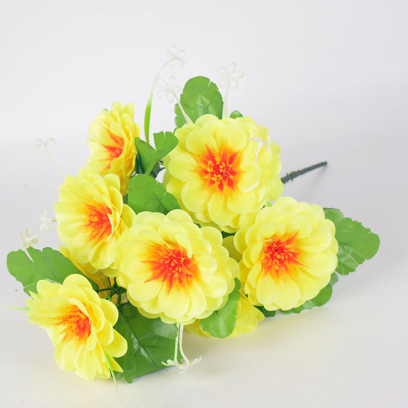 Fleurs commémoratives artificielles de cimetière de 19 pouces de haut en vrac