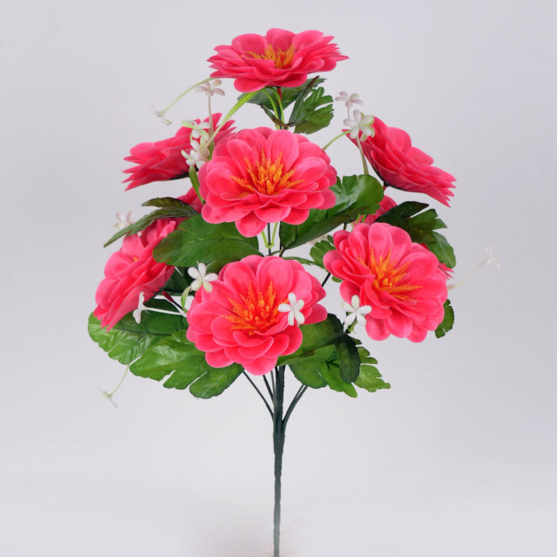 Fleurs commémoratives artificielles de cimetière de 19 pouces de haut en vrac