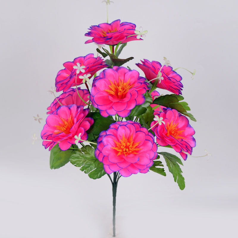 Fleurs commémoratives artificielles de cimetière de 19 pouces de haut en vrac