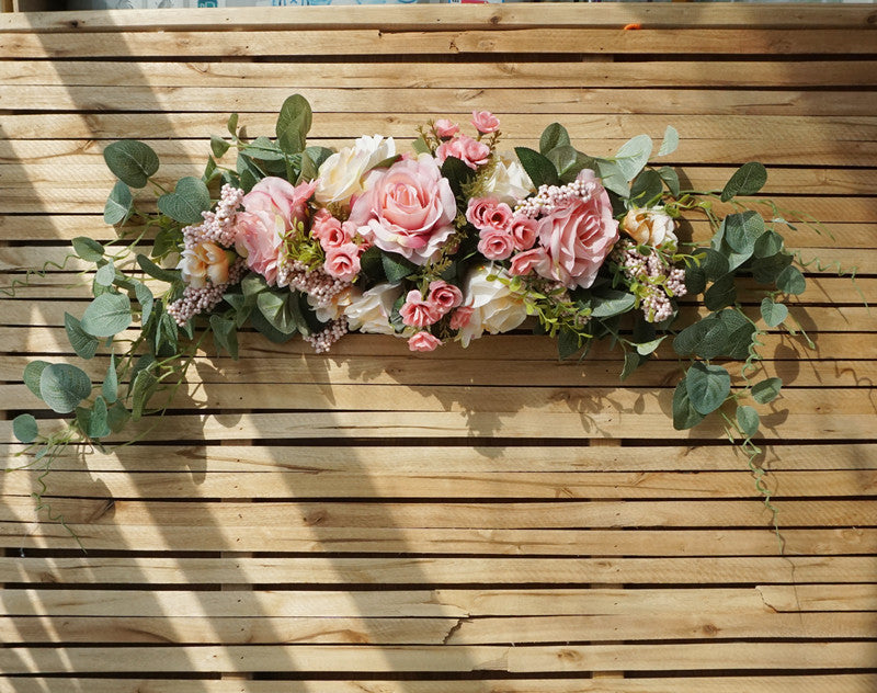 Bulk Wedding Arch Flowers Rose Rustic Artificial Floral Swag for Door Lintel Table Centerpieces Wholesale