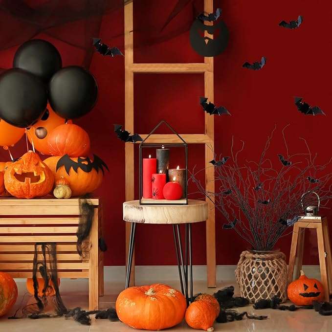 Bulk Halloween Decoration 29" Artificial Curly Willow Branches Corkscrew Branches with Bat and Sticker Wholesale