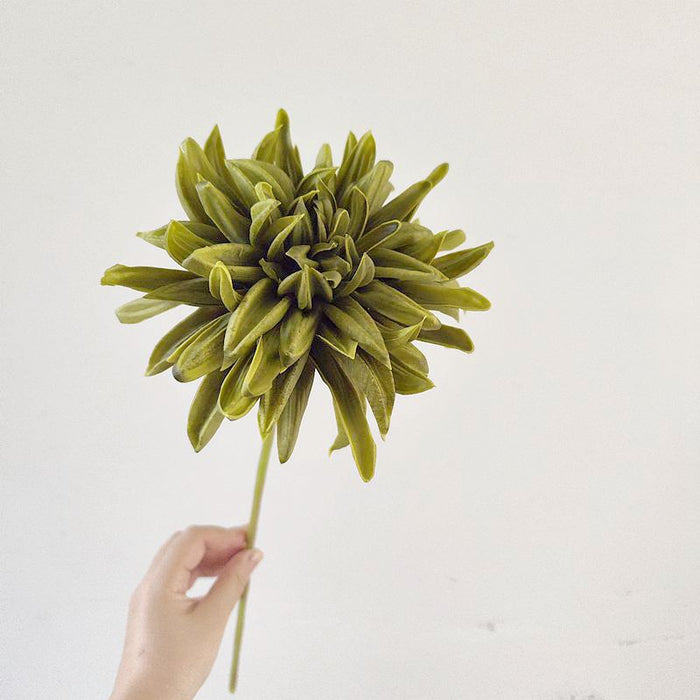 Bulk 21.6 inches Tall Vintage Dahlia Real Touch Stems Winter Dahlias Silk Flowers Wholesale