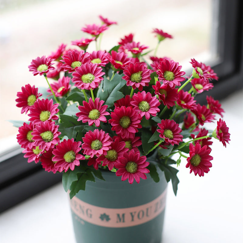 Bulk Artificial Flowers Daisy Bouquet Bush Faux Spring Flowers Wholesale