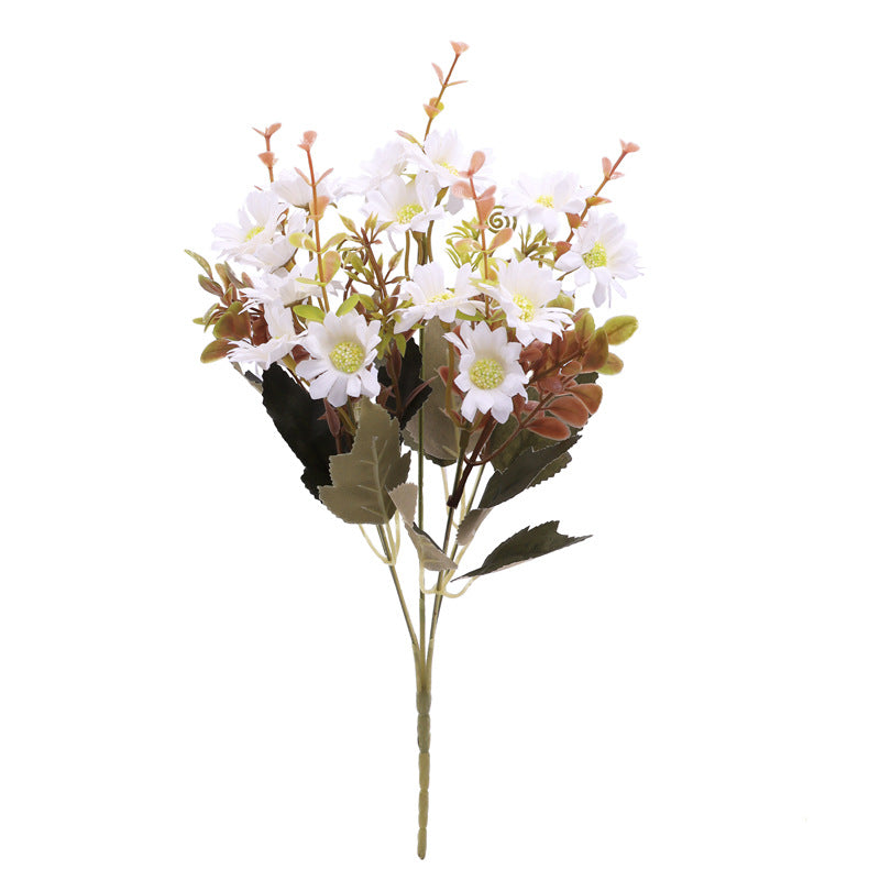 A granel, 12 Uds., 12 ", flores artificiales de seda de Daisy Bush, venta al por mayor