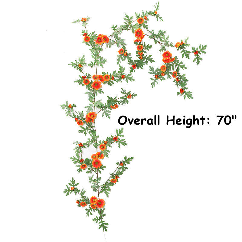 Bulk Artificial Daisy Garland Vine Hanging Silk Flower for Home Garden Outdoor Ceremony Wedding Arch Floral Decor Wholesale