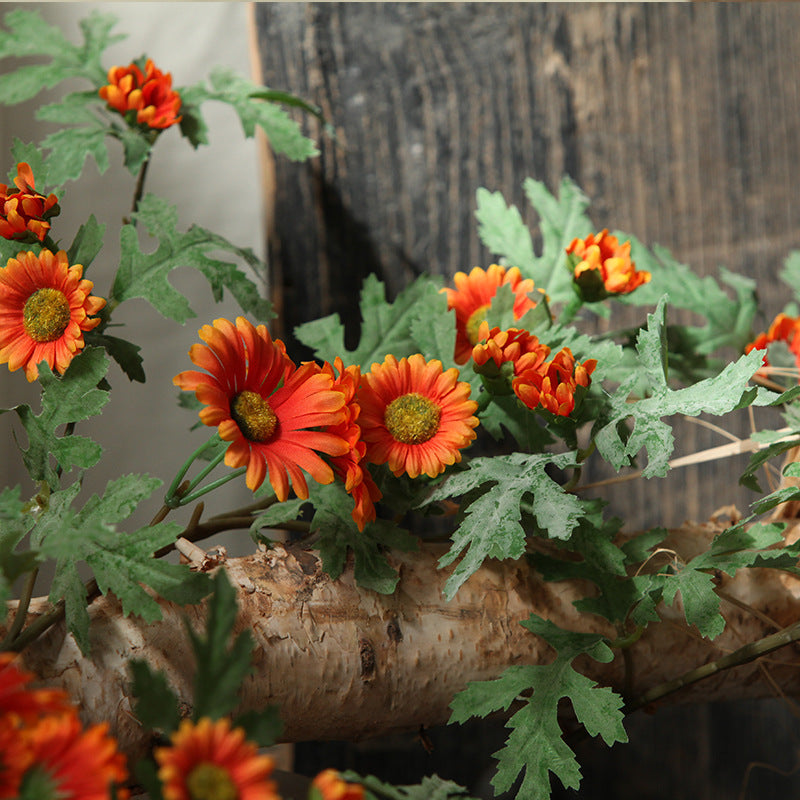 Bulk Artificial Daisy Garland Vine Hanging Silk Flower for Home Garden Outdoor Ceremony Wedding Arch Floral Decor Wholesale