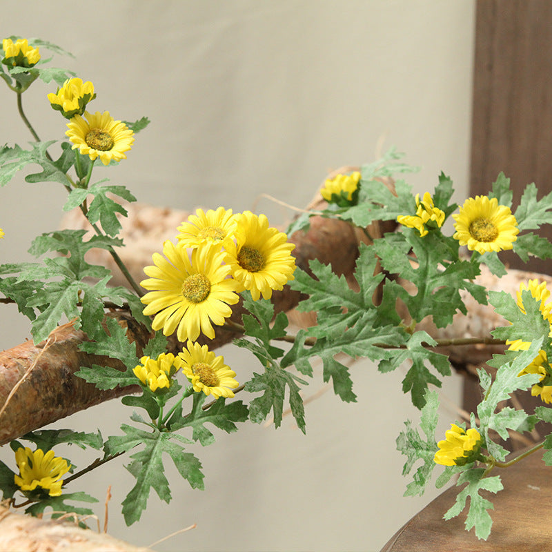 Bulk Artificial Daisy Garland Vine Hanging Silk Flower for Home Garden Outdoor Ceremony Wedding Arch Floral Decor Wholesale
