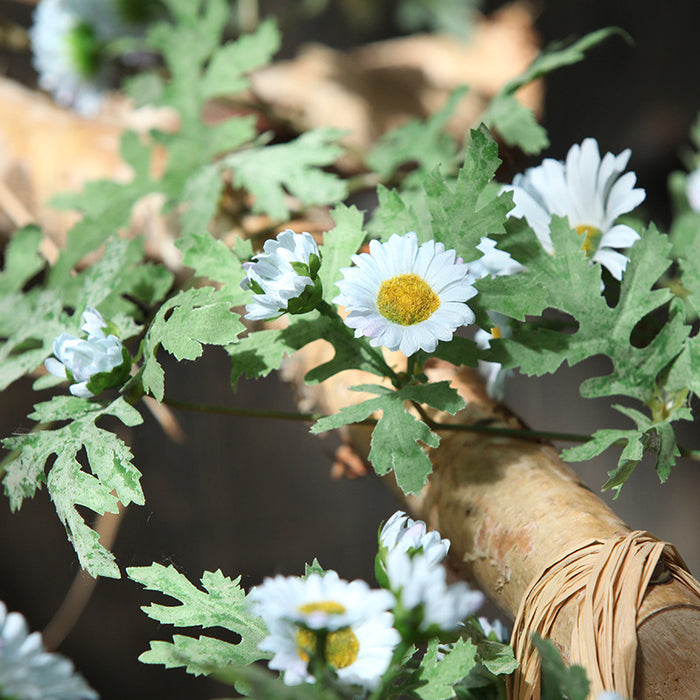 Bulk Artificial Daisy Garland Vine Hanging Silk Flower for Home Garden Outdoor Ceremony Wedding Arch Floral Decor Wholesale