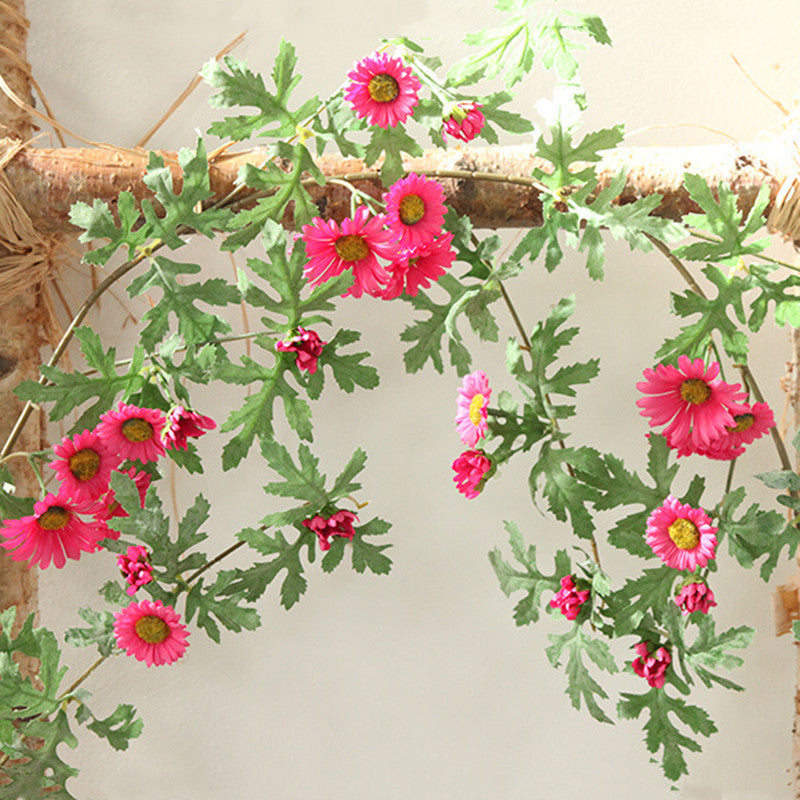 Bulk Artificial Daisy Garland Vine Hanging Silk Flower for Home Garden Outdoor Ceremony Wedding Arch Floral Decor Wholesale