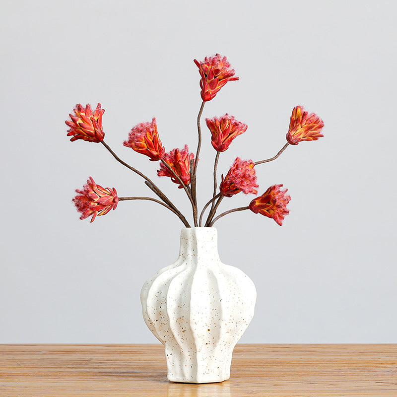 Bulk Retro Protea Stems Artificial Dried Style Flowers Wholesale