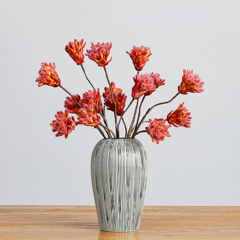 Bulk Retro Protea Stems Artificial Dried Style Flowers Wholesale