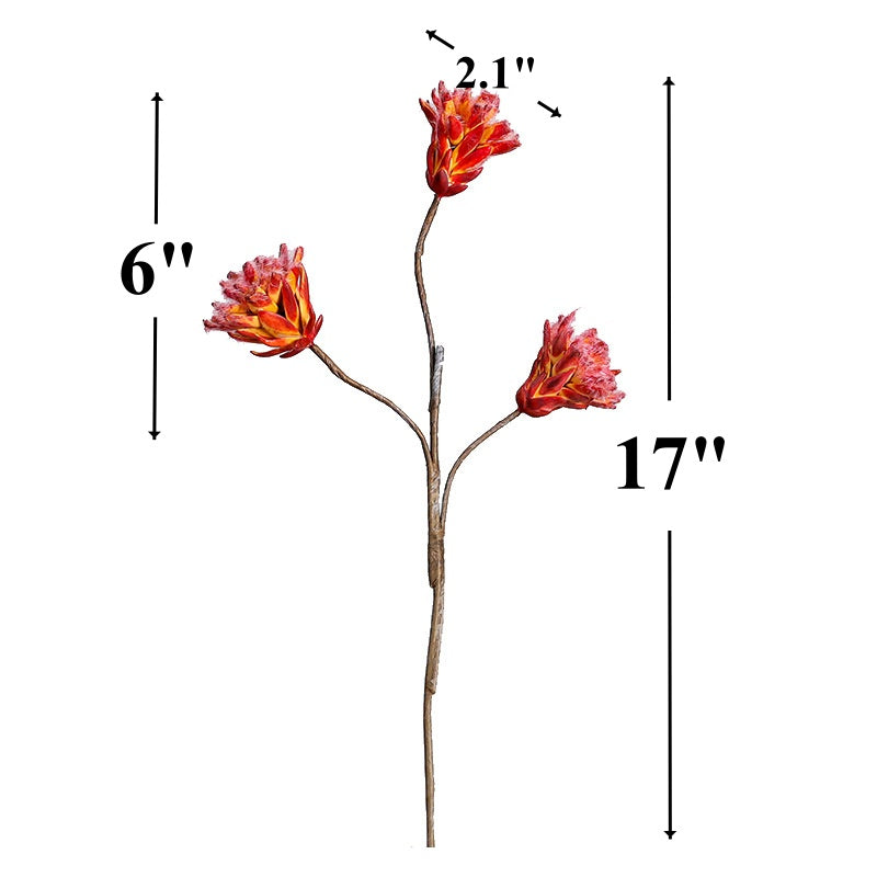 Bulk Retro Protea Stems Artificial Dried Style Flowers Wholesale