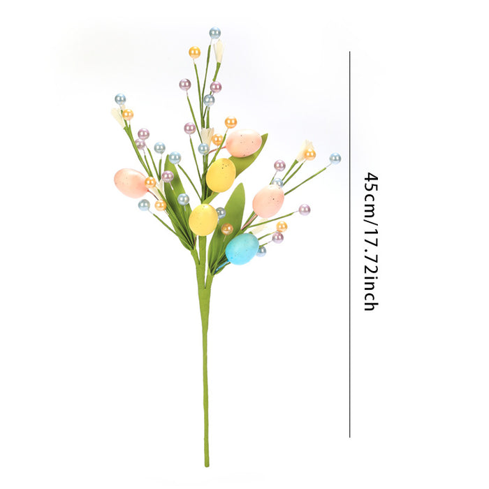 Bulk 3pcs 17" Artificial Easter Stems Easter Sprays for Arrangement Centerpiece Wholesale