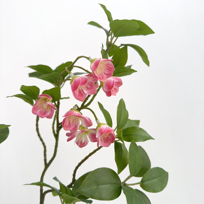 Bulk 25.5" Artificial Enkianthus Bell Flower Branch for Floral Arrangements Wholesale