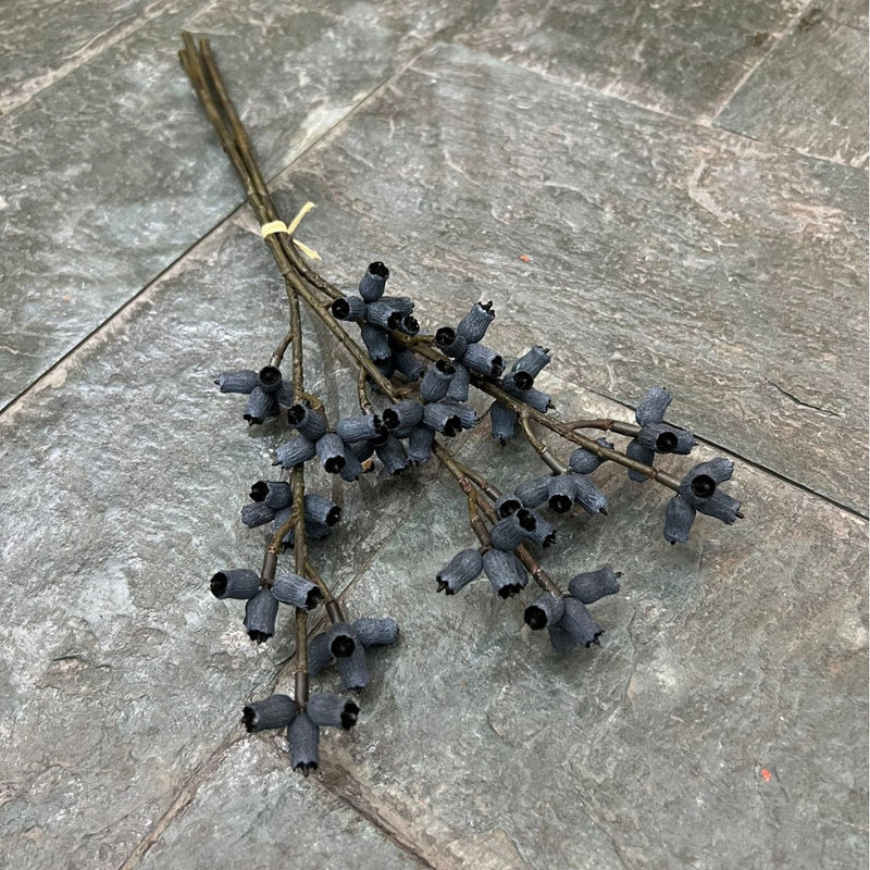 Bulk 300 Bundles 14.5" Artificial Eucalyptus Fruit Stems in Autumnal Hues Wholesale