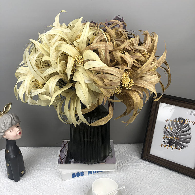 Clearance Bulk 1 Bundle 5 Stems Artificial Eucalyptus Plants With Fruits Greenery For Flower Arrangements Wholesale