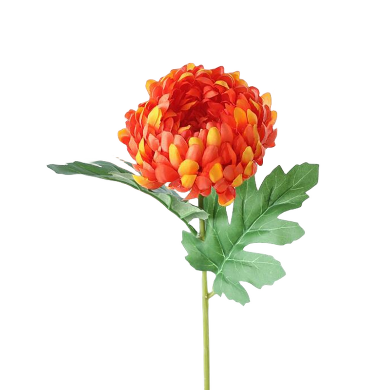 Bulk 18" Artificial Fall Flowers Mum Stems Fall Decorations Silk Flowers Arrangement Wholesale