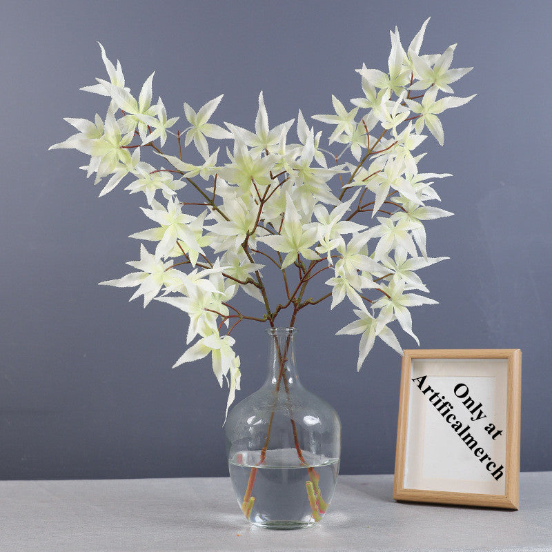 Feuilles d'érable artificielles d'automne en vrac de 28 pouces, tiges et branches pour la décoration d'automne de Thanksgiving en gros