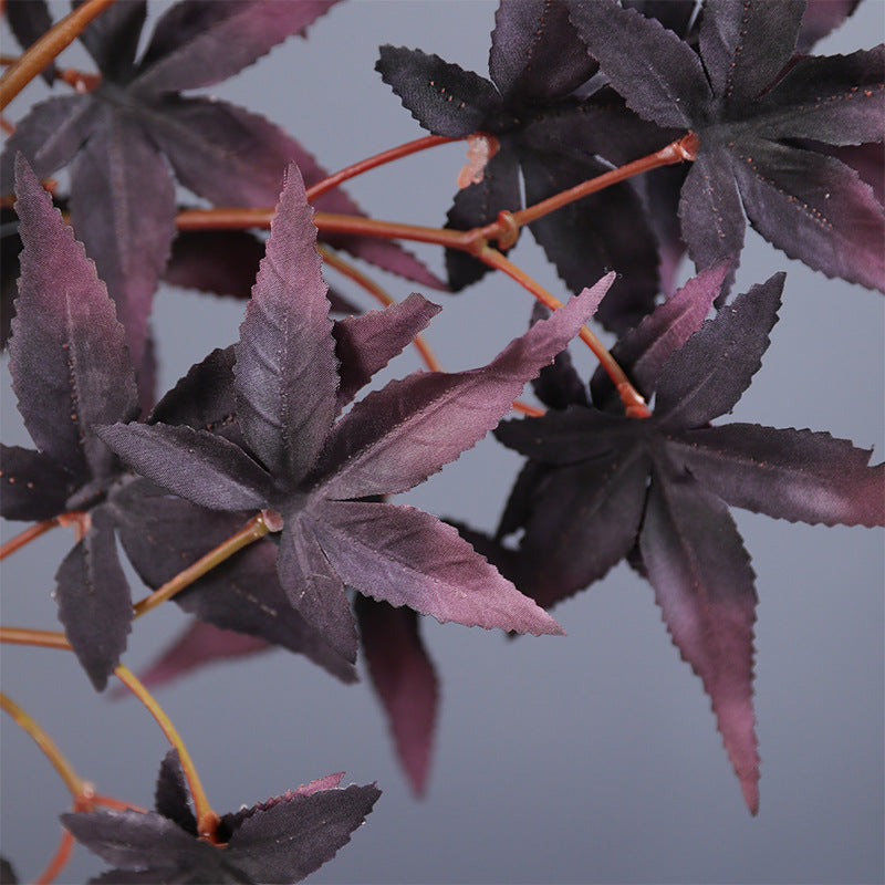 Feuilles d'érable artificielles d'automne en vrac de 28 pouces, tiges et branches pour la décoration d'automne de Thanksgiving en gros