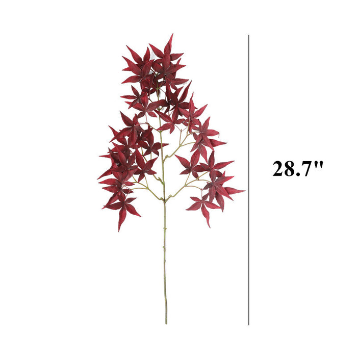 Bulk 28" Artificial Fall Maple Leaves Stems Branches for Thanksgiving Fall Decor Wholesale