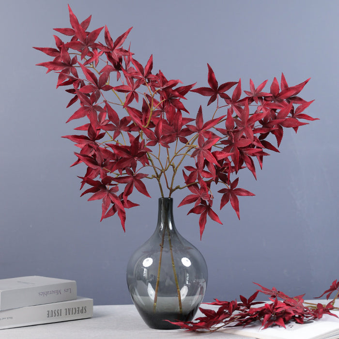 Bulk 28" Artificial Fall Maple Leaves Stems Branches for Thanksgiving Fall Decor Wholesale