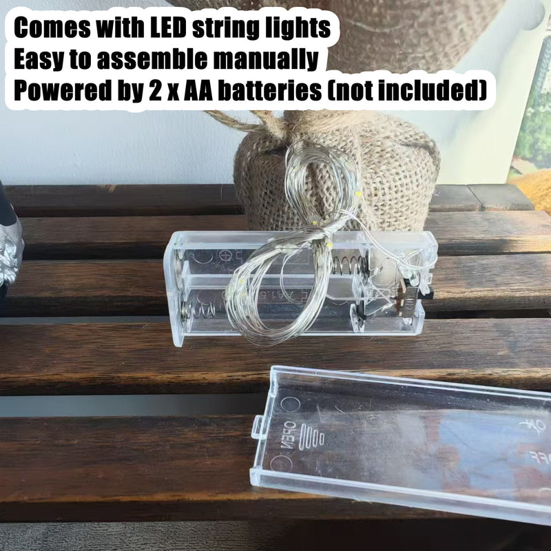 Érable artificiel de 16 pouces de haut avec lumières LED Décoration d'automne et d'hiver en gros