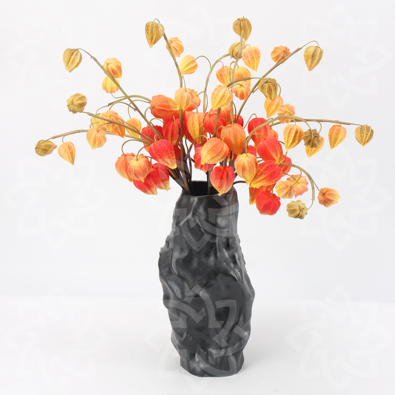 Bulk 27" Cape Gooseberry Stems Real Touch Artificial Peru Groundcherry Plant Fall Decor Wholesale