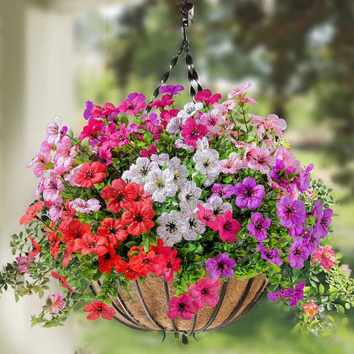 wholesale plastic plants Clearance Bulk 12 Bundles Artificial Plants Flowers UV Resistant for Outdoors Planter Porch Patio Garden Wholesale