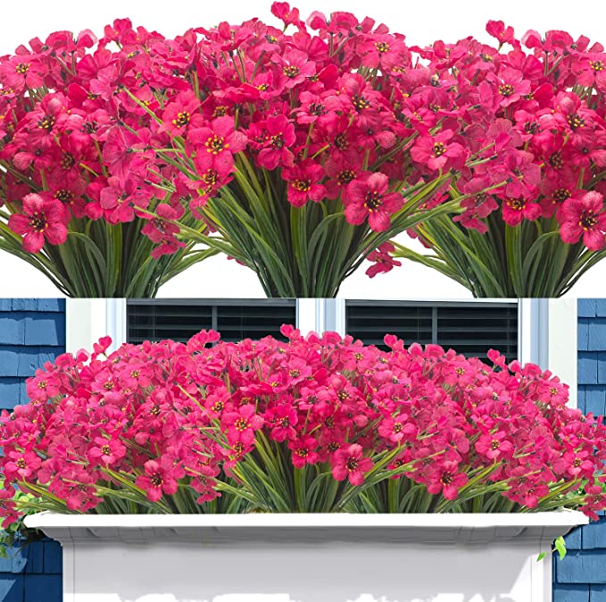 Bulk Narcissus Bushes Artificial Flowers for Outdoor UV Resistant Flowers Wholesale