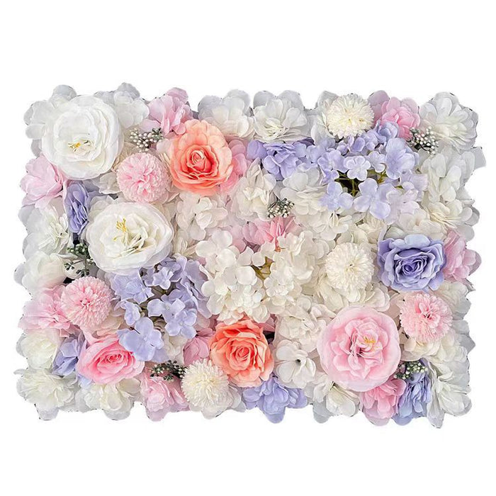 Bulk Peony Hydrangea Flower Wall Panel Wall Mat Backdrop Artificial Panels Wholesale