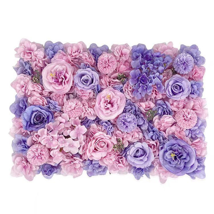 Bulk Peony Hydrangea Flower Wall Panel Wall Mat Backdrop Artificial Panels Wholesale