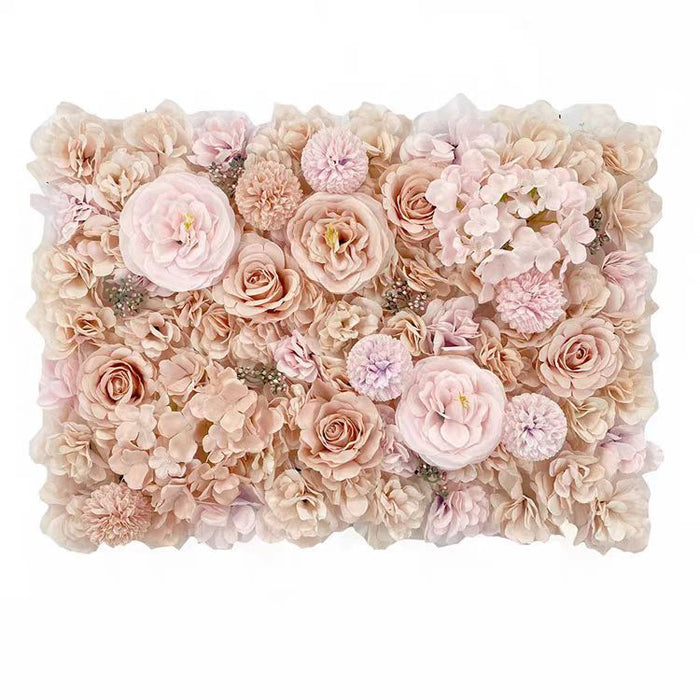 Bulk Peony Hydrangea Flower Wall Panel Wall Mat Backdrop Artificial Panels Wholesale