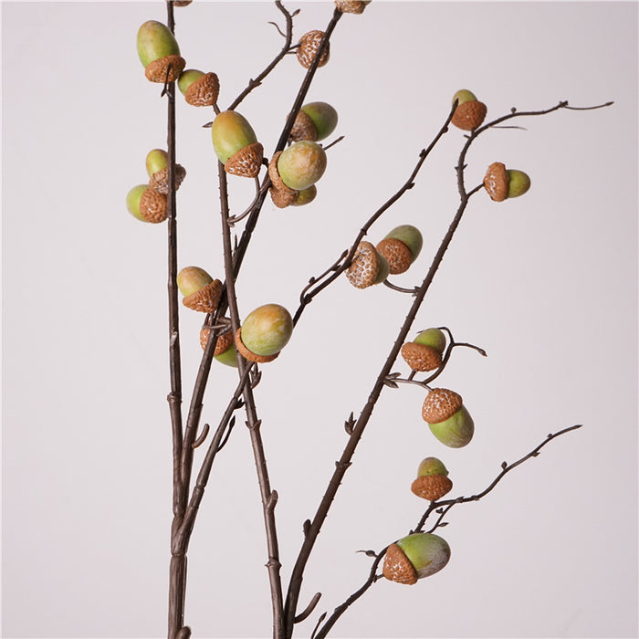 Bulk 29" Artificial Fruits Acorns Branches Stems - Realistic Fall and Winter Centerpiece for Mantel, Table, Home Decor Wholesale