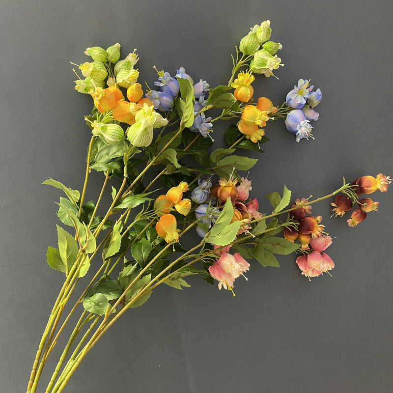 Branches de Fuchsia Hybrida en vrac 33" Fleurs artificielles en soie en gros