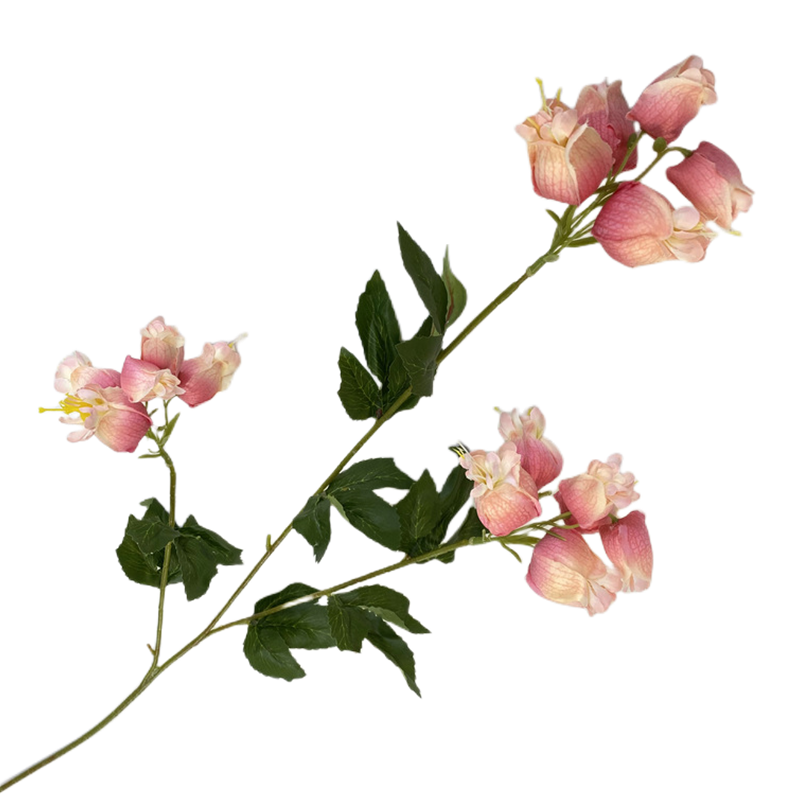 Branches de Fuchsia Hybrida en vrac 33" Fleurs artificielles en soie en gros