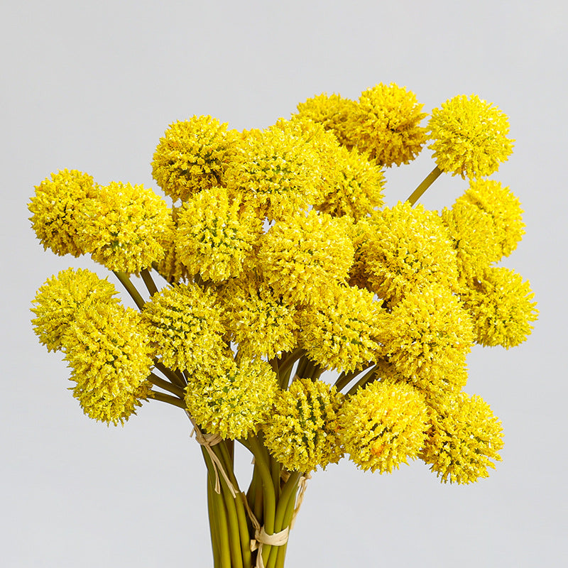 Bulk 11" Artificial Golden Ball Stems Bundle Bouquet for Autumn Decoration Wholesale