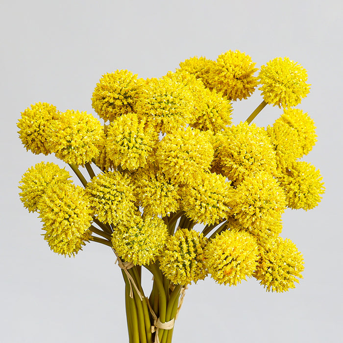 Bulk 11" Artificial Golden Ball Stems Bundle Bouquet for Autumn Decoration Wholesale