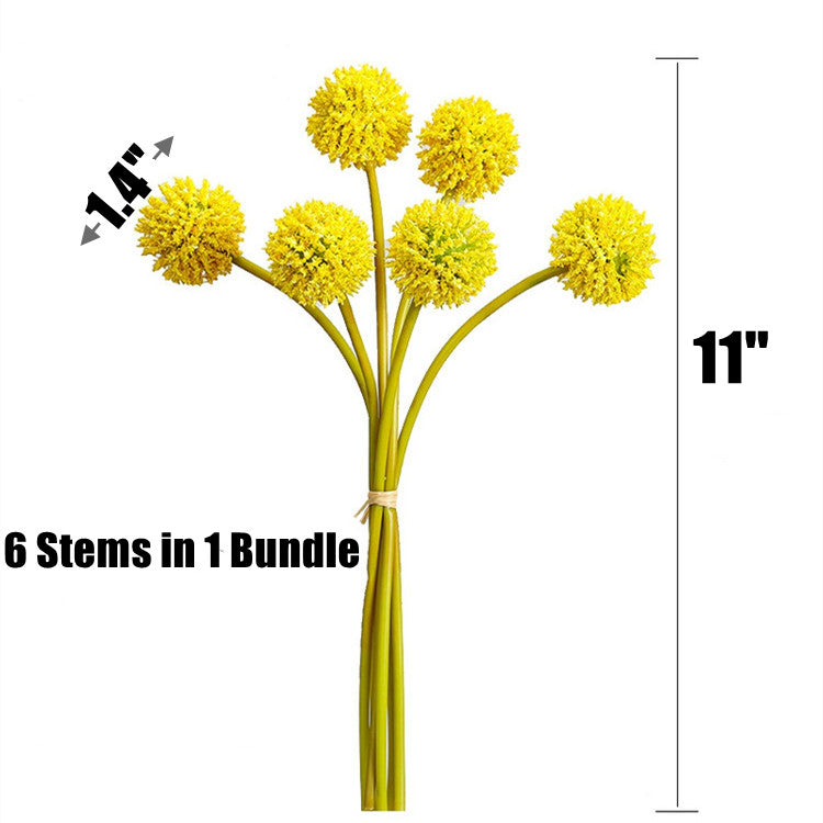 Bulk 11" Artificial Golden Ball Stems Bundle Bouquet for Autumn Decoration Wholesale