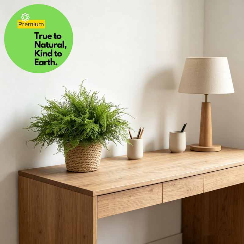 Premium 16" Real Touch Asparagus Bush - Lifelike Greenery for Indoors