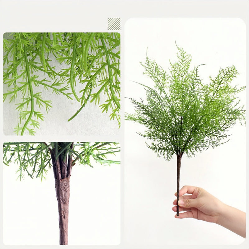 Premium 16" Real Touch Asparagus Bush - Lifelike Greenery for Indoors