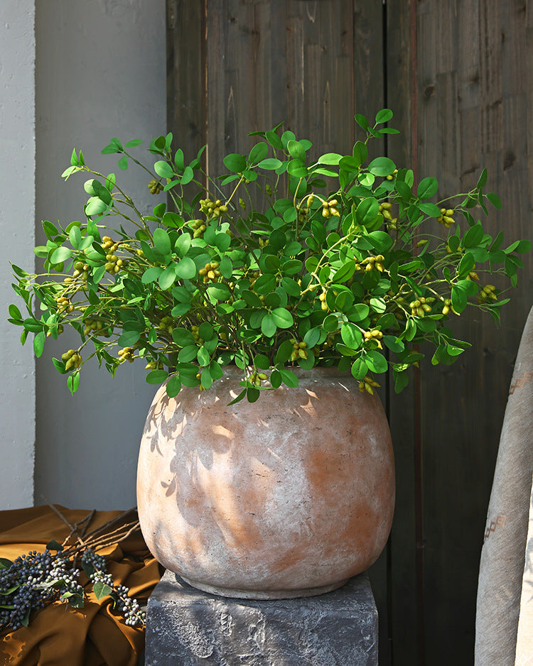 Bulk Artificial Greenery Plants With Fruits Stem Branches Wholesale