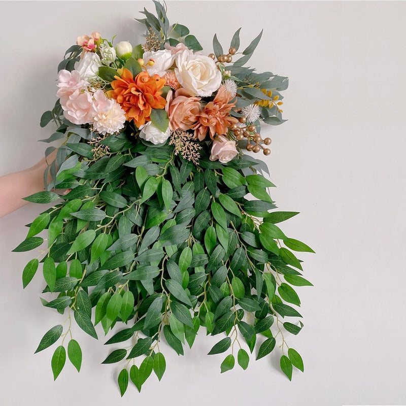 Bulk Artificial Greenery Stems Silk Greenery Leaves Branches for DIY Wedding Arch Bouquet Vase Filler Table Centerpieces Home Decor Wholesale