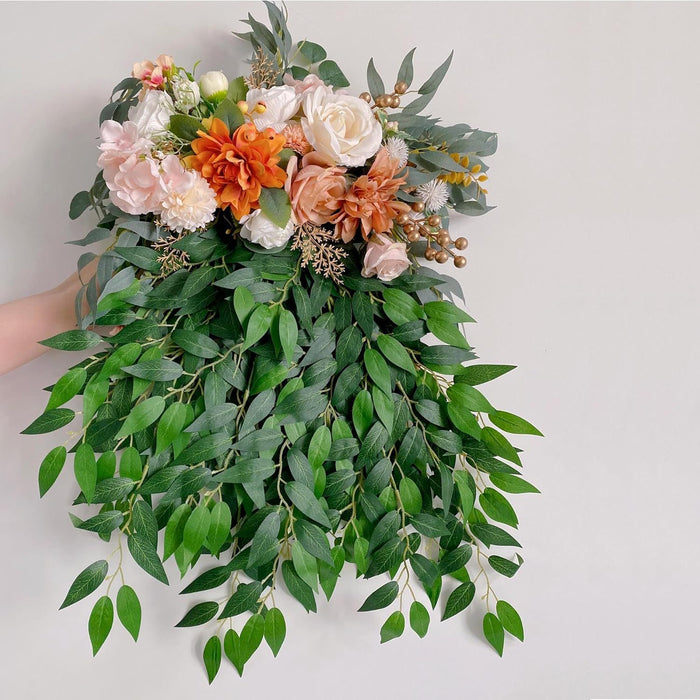 Bulk Artificial Greenery Stems Silk Greenery Leaves Branches for DIY Wedding Arch Bouquet Vase Filler Table Centerpieces Home Decor Wholesale