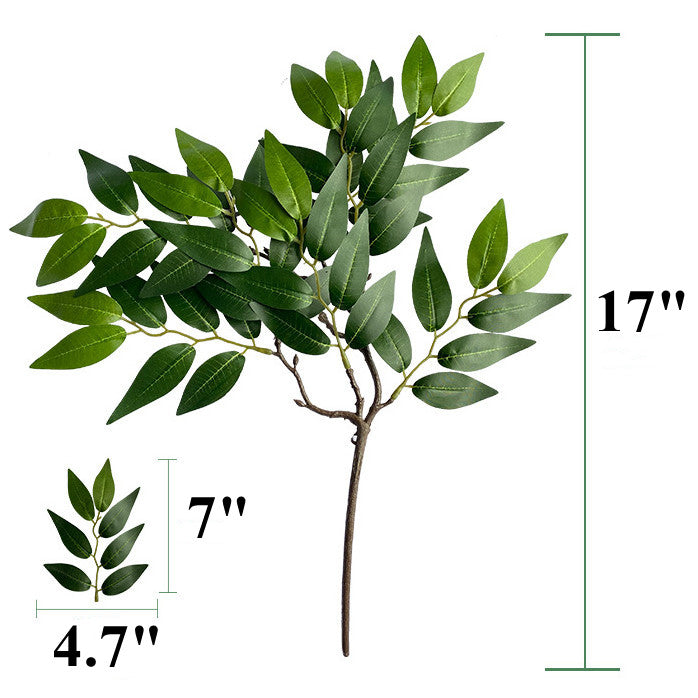 Bulk 2 Pcs Artificial Greenery Stems Fake Tree Branches Wholesale