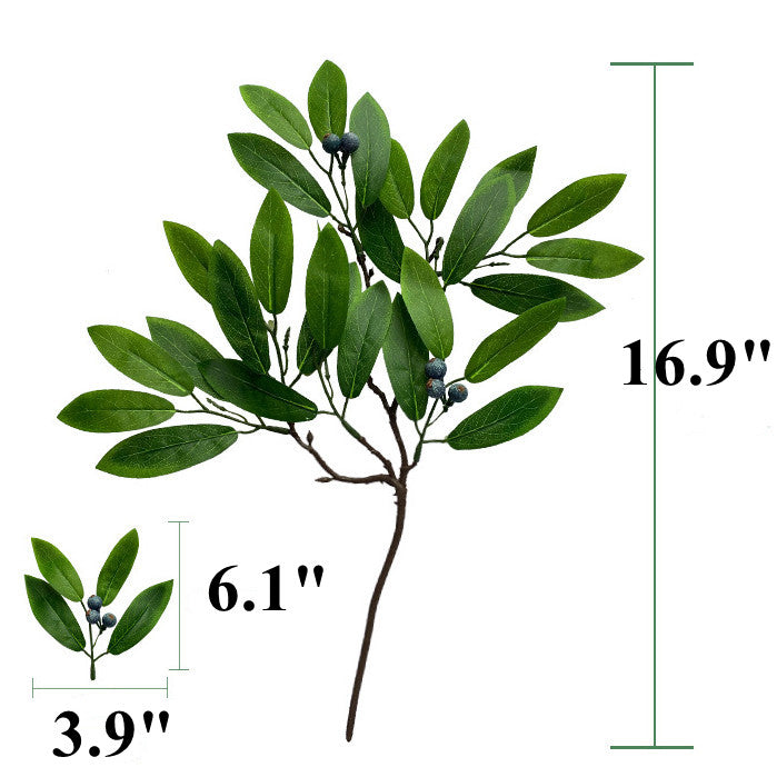 Bulk 2 Pcs Artificial Greenery Stems Fake Tree Branches Wholesale