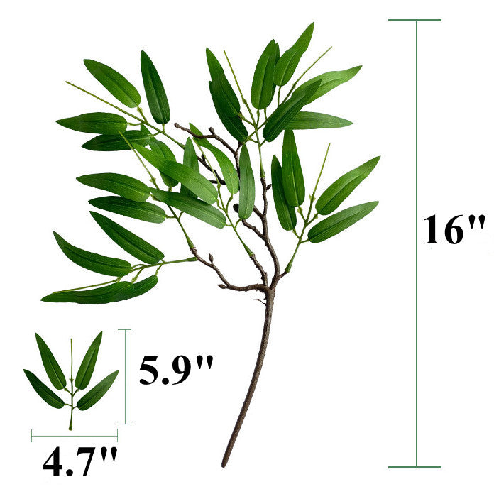 Bulk 2 Pcs Artificial Greenery Stems Fake Tree Branches Wholesale